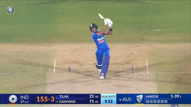IND vs AUS 2023-24, 3RD T20I: Ruturaj Gaikwad Six