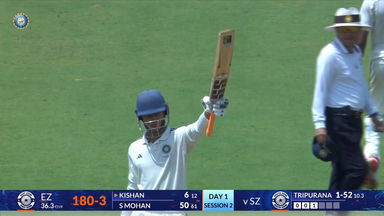 Duleep Trophy 2026 Final, EZ vs SZ: Shikhar Mohan shines on Duleep Trophy debut with 85(120)