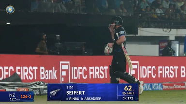 IND vs NZ 2026, 4th T20I: Tim Seifert Wicket