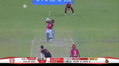 M28: KXIP vs RCB – Chris Gayle Six
