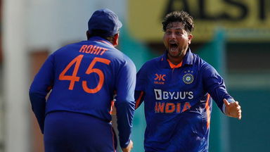 Kuldeep Yadav's skilful spell of 3/56