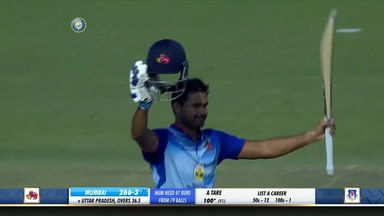 Aditya Tare’s 118* (107) seals Mumbai’s Vijay Hazare Trophy triumph