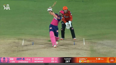 IPL 2025 M02: SRH vs RR - Shubham Dubey Six