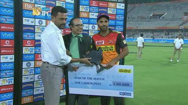 M19: SRH vs KXIP  – Man of the Match – Bhuvneshwar Kumar