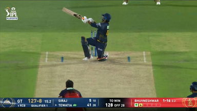 IPL 2026 Q1: RCB vs GT - Rahul Tewatia Six
