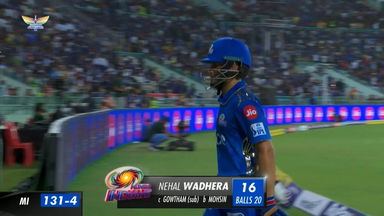 M63: LSG vs MI – Nehal Wadera Wicket