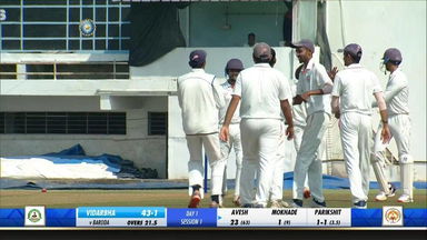 Cooch Behar Trophy 2019-20, Final: Vidarbha vs Baroda - Fall of wickets, Vidarbha 1st Innings