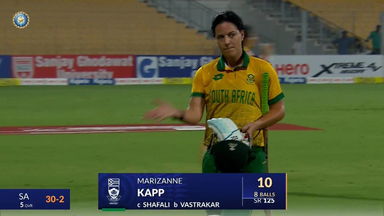 IND-W vs SA-W 2024, 3rd T20I: Marizanne Kapp Wicket