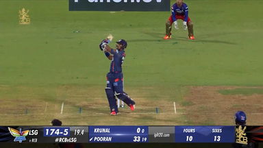 M15: RCB vs LSG – Nicholas Pooran Six