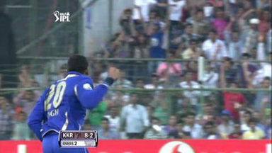 Match 7 RR vs KKR – Gambhir's Wicket
