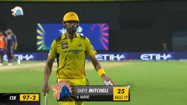 M22: CSK vs KKR – Daryl Mitchell Wicket