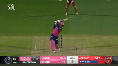 M66: PBKS vs RR – Shimron Hetmyer Six