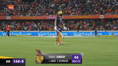 M47: SRH vs KKR – Rinku Singh Wicket