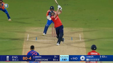 IND vs ENG 2025, 2nd T20I: Jamie Smith Six