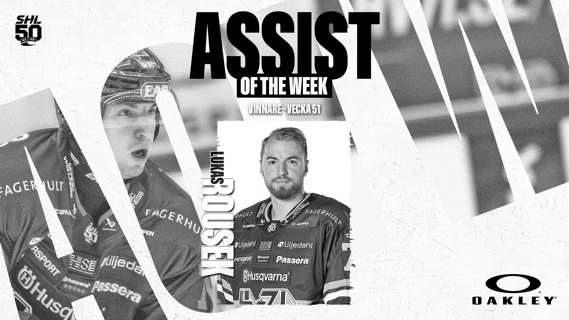 Assist of the Week vecka 51 – Lukas Rousek, HV71 | SHL