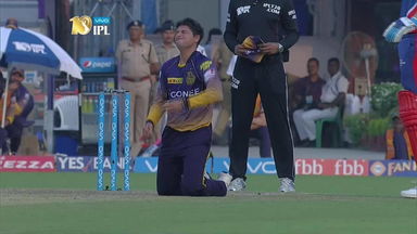 Two chances gone begging, courtesy Kuldeep Yadav