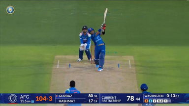 IND vs AFG 2026, 1st ODI: Rahmanullah Gurbaz Six