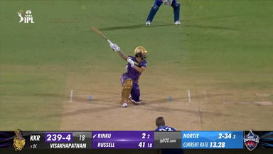 M16: DC vs KKR – Rinku Singh Six