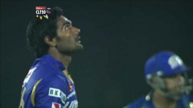 M23: RR vs MI –  Rohit Sharma c Faulkner b Shukla