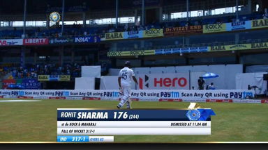 IND vs SA 2019, 1st Test, Day 2: Rohit Sharma Wicket