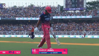 IPL 2026 M28: KKR vs RR - Dhruv Jurel Wicket