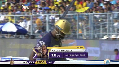 M29: KKR vs CSK – Andre Russell Wicket