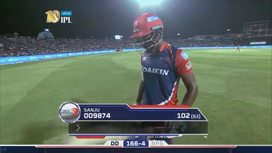 M9: RPS vs DD –  Sanju Samson Wicket