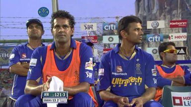 Match 20 RR vs DC – Rahane's Wicket