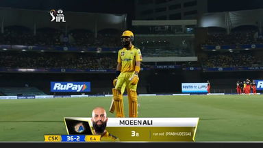 M22: CSK vs RCB – Moeen Ali Wicket