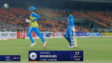 IND-W vs NZ-W 2024, 2nd ODI: Jemimah Rodrigues Wicket