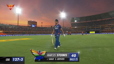 M58: SRH vs LSG –  Marcus Stoinis   Wicket