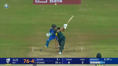 IND vs AUS 2023-24, 2ND T20I: Marcus Stoinis Six