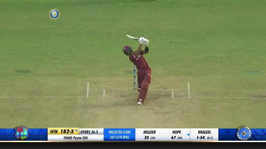 IND vs WI 2018, 3rd ODI: Shai Hope Six