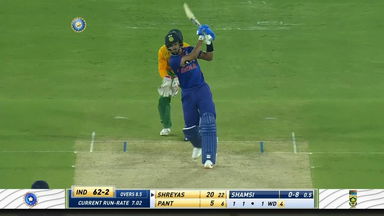 IND vs SA 2022, 2ND T20I: Shreyas Iyer Six