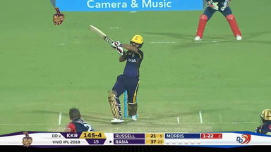 M13: KKR vs DD – Nitish Rana Six