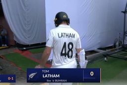 IND vs NZ 2024, 1ST Test: Tom Latham Wicket