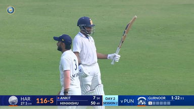 Ranji Trophy 2024/25, Haryana vs Punjab, Day 2: Match Highlights