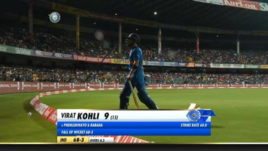 IND vs SA 2019, 3rd T20I: Virat Kohli Wicket