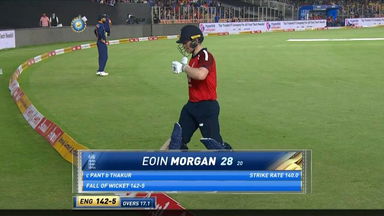 IND vs ENG 2021, 2nd T20I : Eoin Morgan Wicket