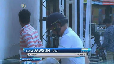 IND vs ENG 2016 - 5th Test day 5 : Liam Dawson Wicket