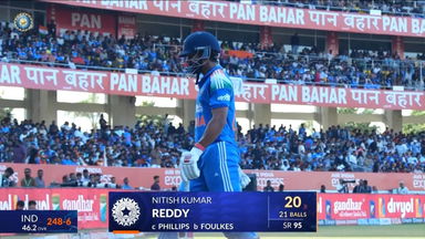 IND vs NZ 2026, 2nd ODI: Nitish Kumar Reddy Wicket