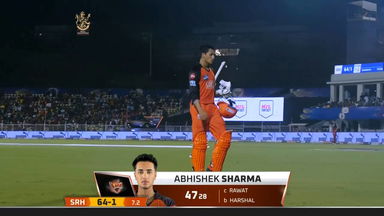 M36: RCB vs SRH – Abhishek Sharma Wicket