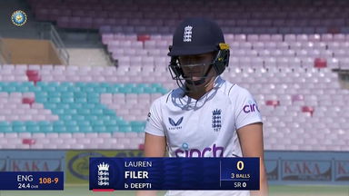 IND-W vs ENG-W 2023, 1st Test: Lauren Filer Wicket