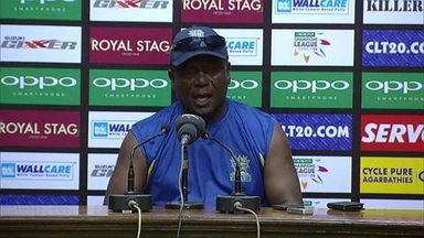 CLT20 2014 M16: HOB vs BT  –   Press Conference – Desmond Haynes
