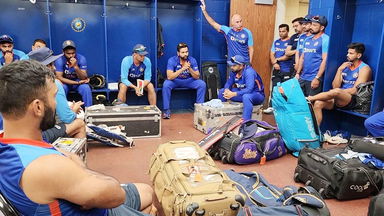 Captain Rohit Sharma's dressing room addressal after T20I series win against WI