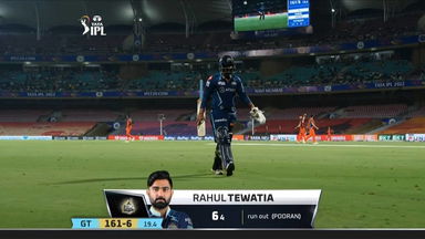 M21: SRH vs GT – Rahul Tewatia Wicket