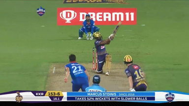 M16: DC vs KKR – Rahul Tripathi Six