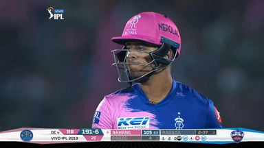 M40: RR vs DC – Riyan Parag Wicket