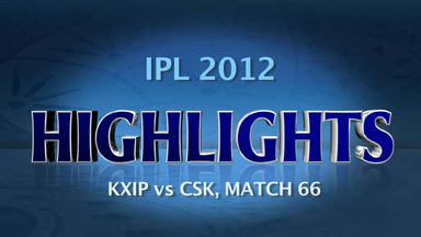 IPL 2012 Match 66 – KXIP vs CSK: Highlights