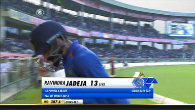 IND vs WI 2018, 2nd ODI: Ravindra Jadeja Wicket